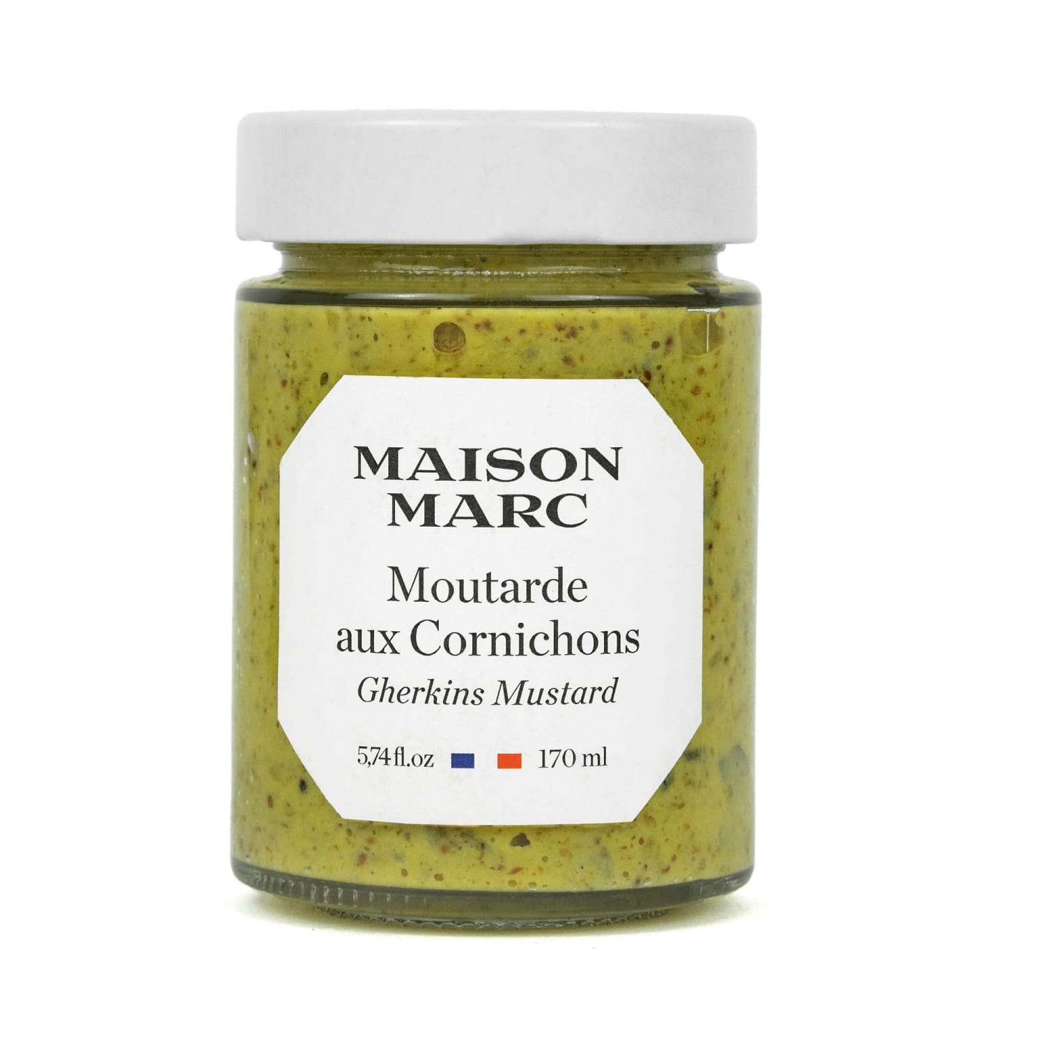 Dijon sennep med cornichons 170g, Maison Marc
