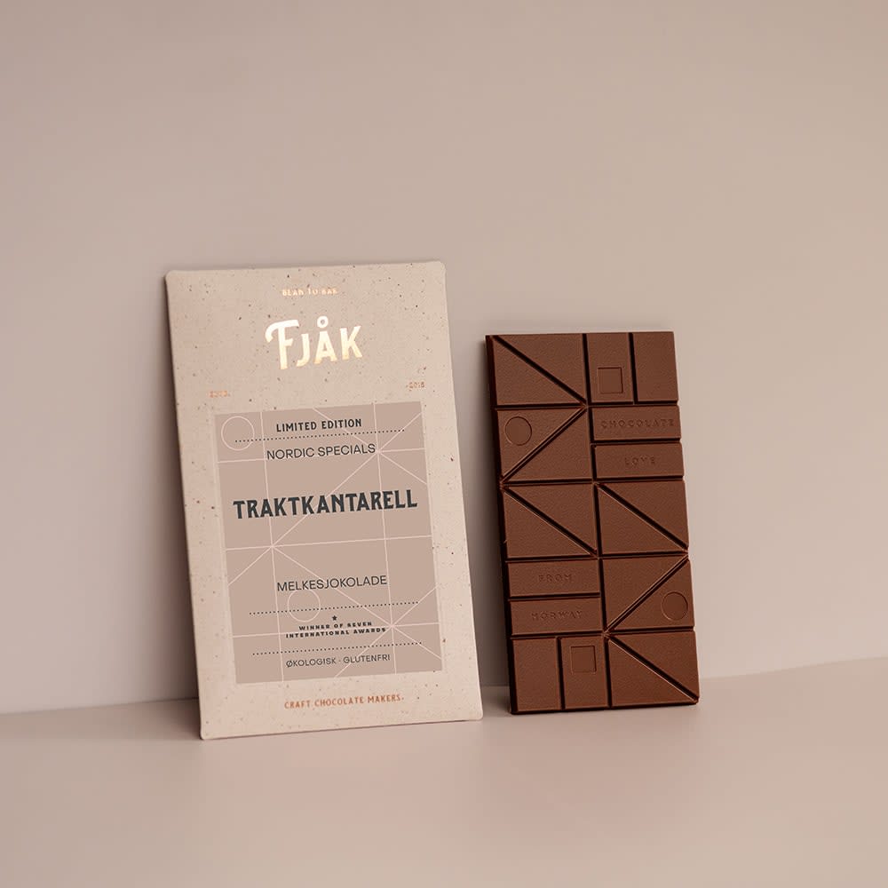 50% Melk Traktkantarell, Fjåk