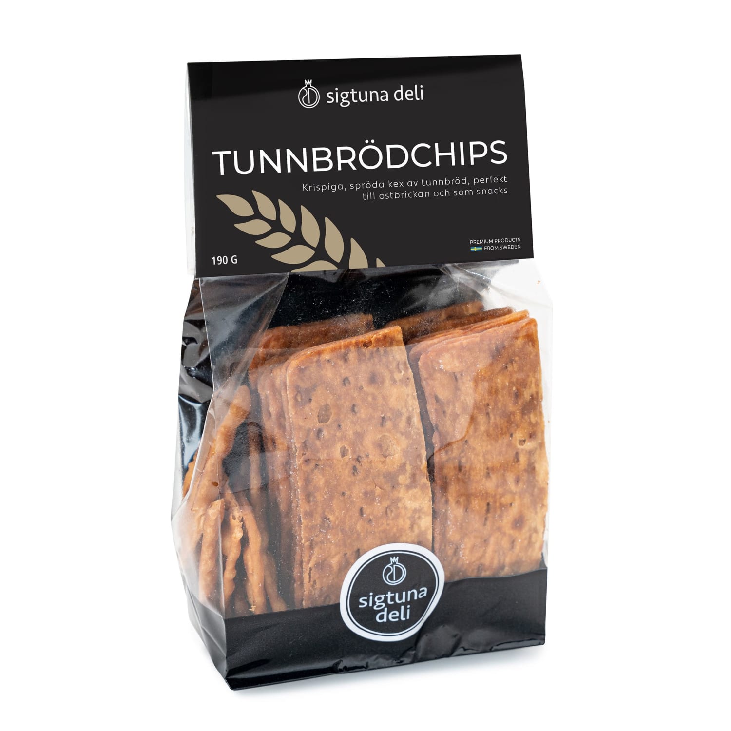 Tunnbrödschips 190g, Sigtuna Deli