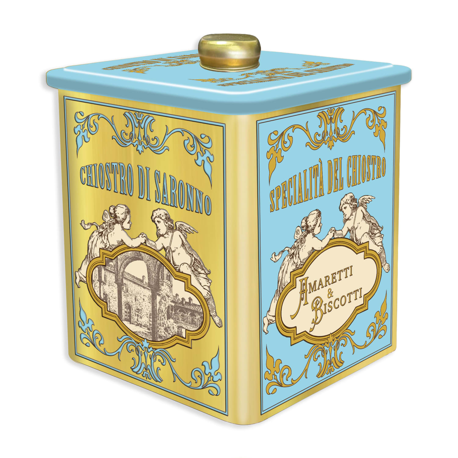 Biscottiera Cherubini (Amaretti hazelnut & Lemon) 200g Lazzaroni