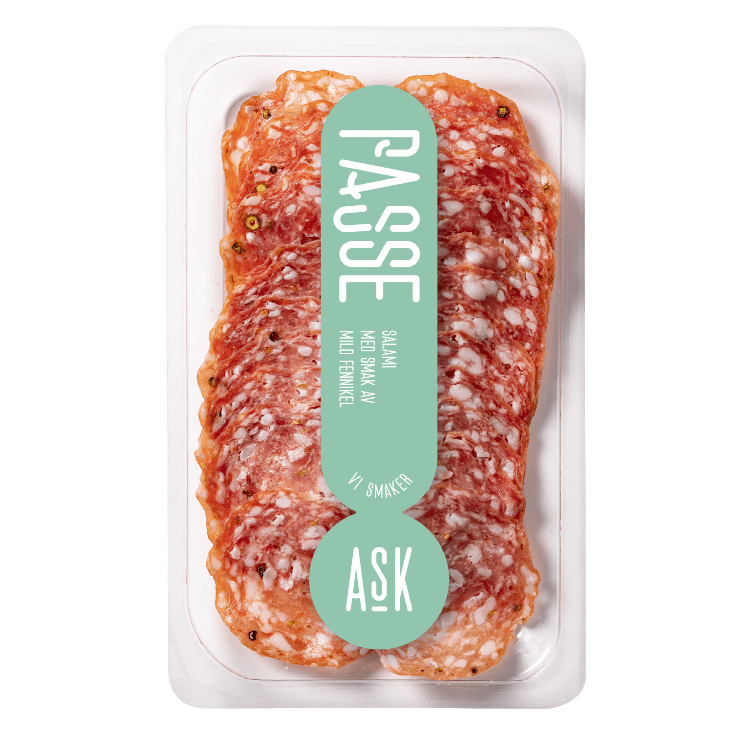 Passe stor oppskåret 80g Delipack, Ask