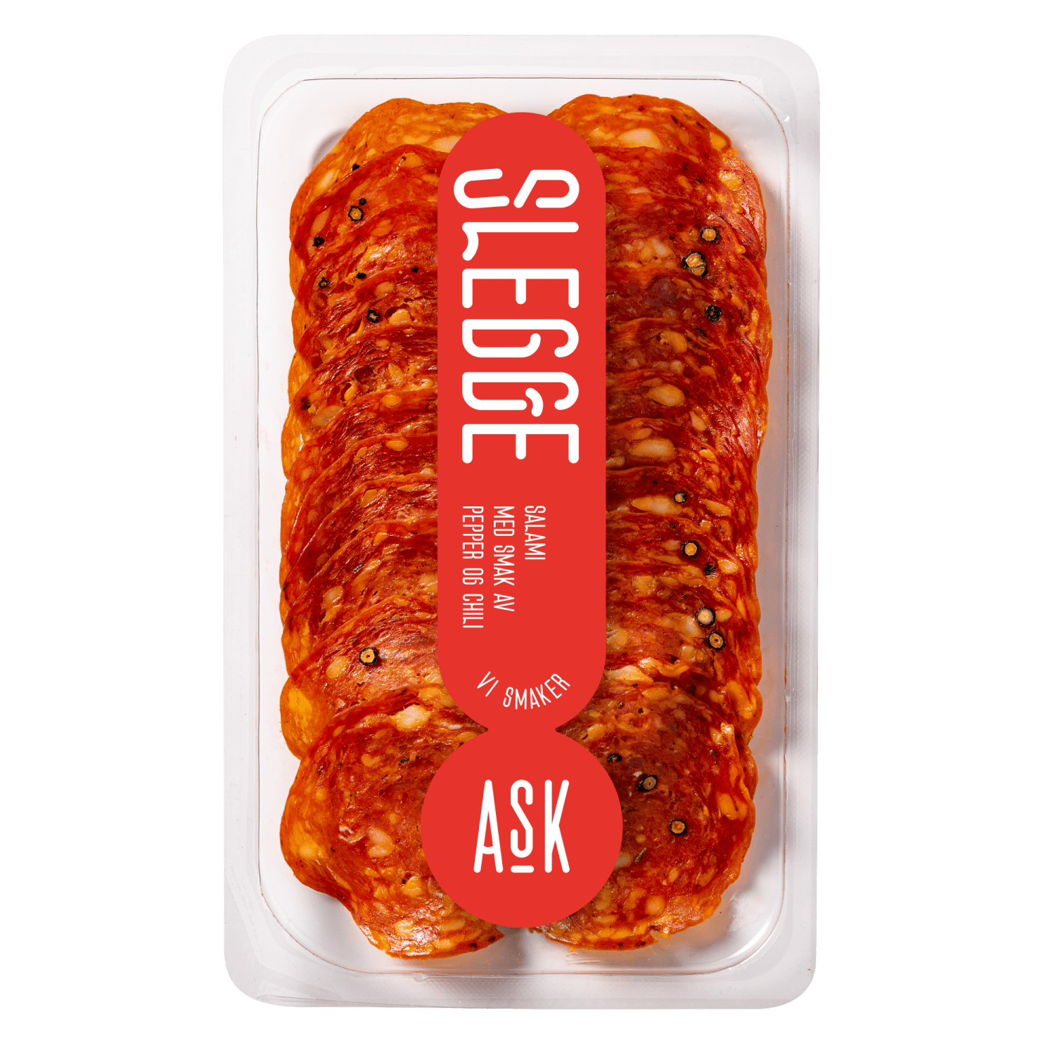 Slegge stor oppskåret 80g Delipack, Ask