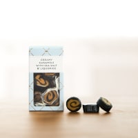 Creamy Caramels with sea salt & Liquorice Tiny 60g, Karamel Kompagniet