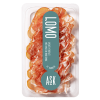 Lomo skivet 60g delibrett, Ask