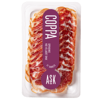 Coppa skivet 60g delibrett, Ask