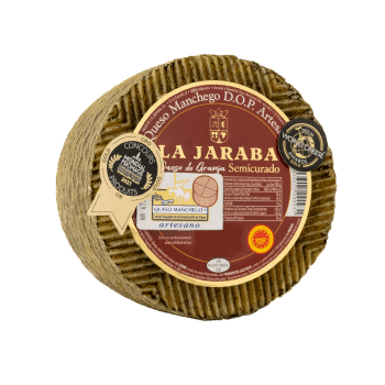 Manchego 3-5mnd Semicurado 3kg rawmilk fermier, Pago de La Jaraba