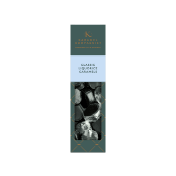 Classic Liquorice Caramels 138g, Karamel Kompagniet