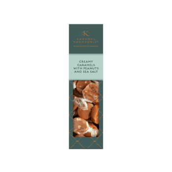 Creamy Caramels with sea salt and peanuts 138g, Karamel Kompagniet