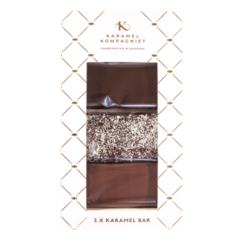 Karamel bar gaveeske (3stk) 150g, Karamel Kompagniet