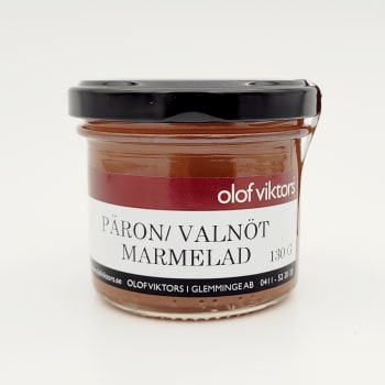 Pære-Valnøtter syltetøy 130g, Olof Viktors