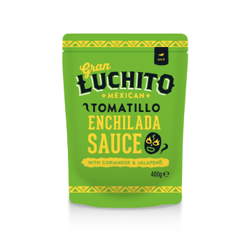 Green Enchilada Cooking Sauce Pouch 400g, Gran Luchito