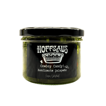 Cowboy Candy (Kandisert Jalapeno) 254g glass, Hoffsaus