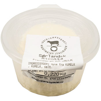 Sørlandsk Ricotta ca 200g, Osteverkstedet