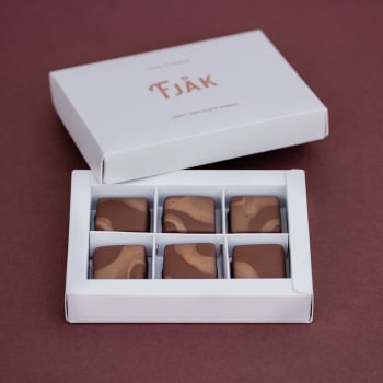 Brunost Karameller - Eske med 6 stk, Fjåk