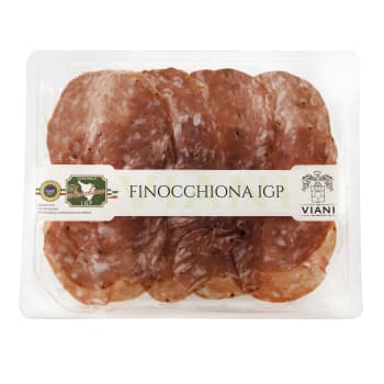 Salame Finocchiona IGP oppskåret 100g, Viani