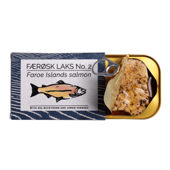 Laks fra Færøyene no 2 110g - havtorn og sitronverbena, Fangst