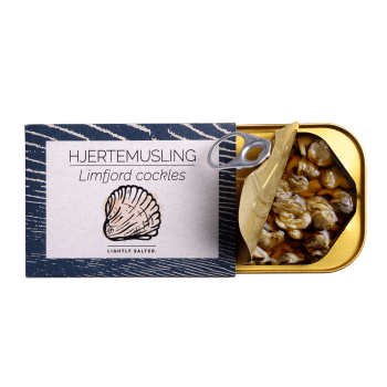 Hjerteskjell 110g - lettsaltet og lagt på kaldpresset rapsolje, Fangst