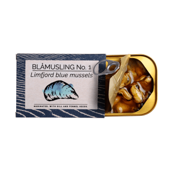 Blåskjell No. 1 110g - marinert med dill og fenikkelfrø, Fangst