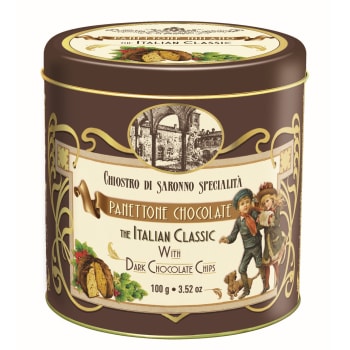 Panettone Chocolate Chip metal tin Vintage 100g