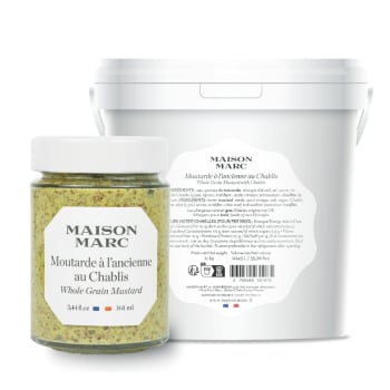 Grov sennep med Chablis 1kg dunk, Maison Marc