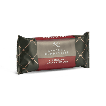 Karamel bar : Klassisk jul i mørk sjokolade, 50g, Karamel Kompagniet