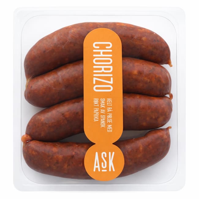 Råtass Chorizo 300g - Fersk Choritzo med spansk røykt paprika, Ask
