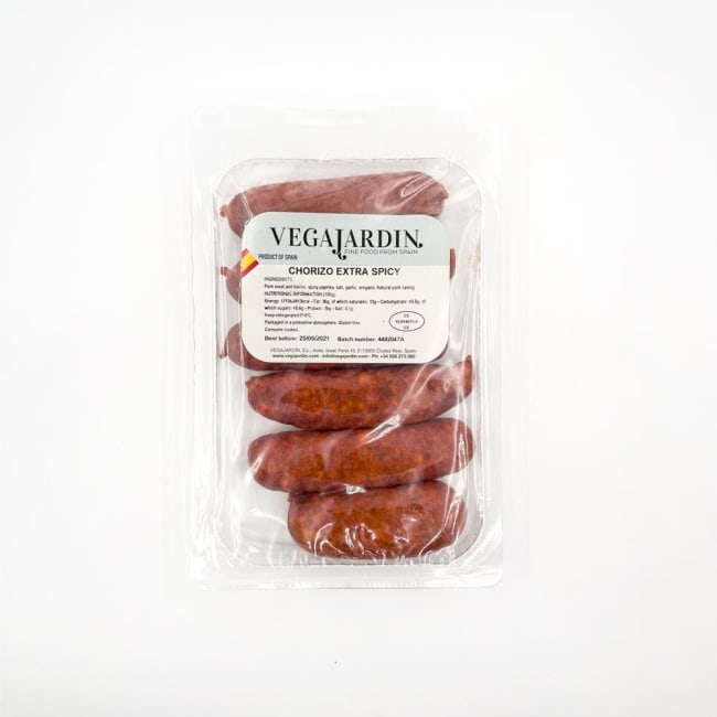 Utgår - Chorizo Extra Leon spicy (Vega del Tuerto) string, Vegajardin