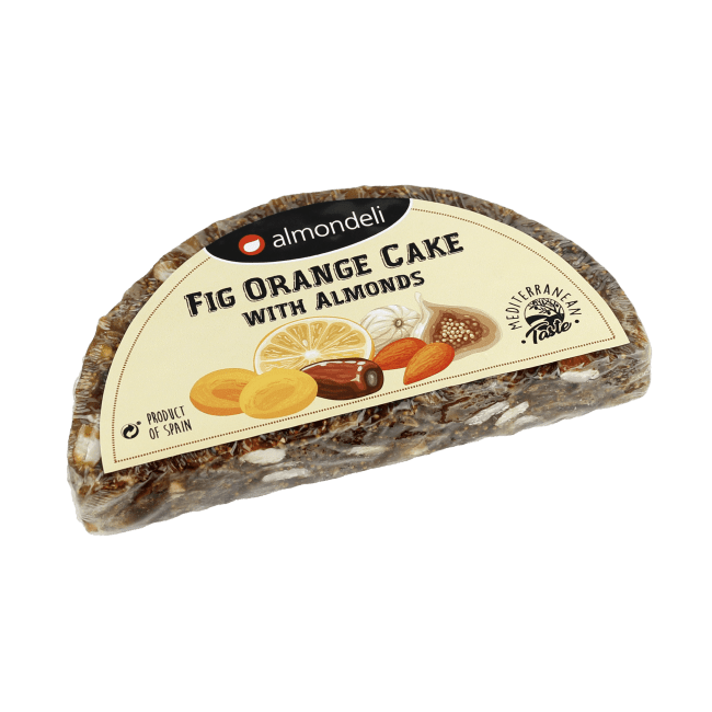 Fiken og appelsinkake med mandler halv 250g, Almondeli