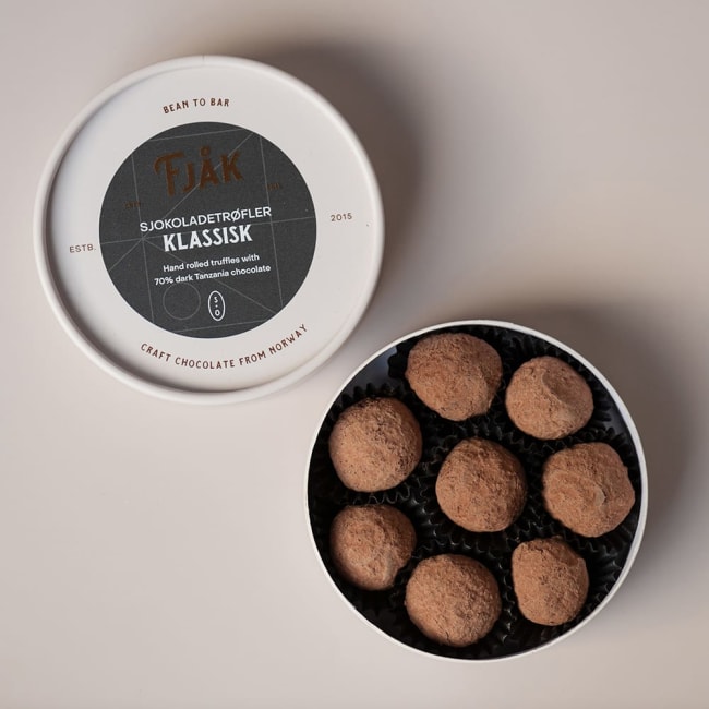 UTGÅTT Sjokoladetrøfler 115g, Fjåk