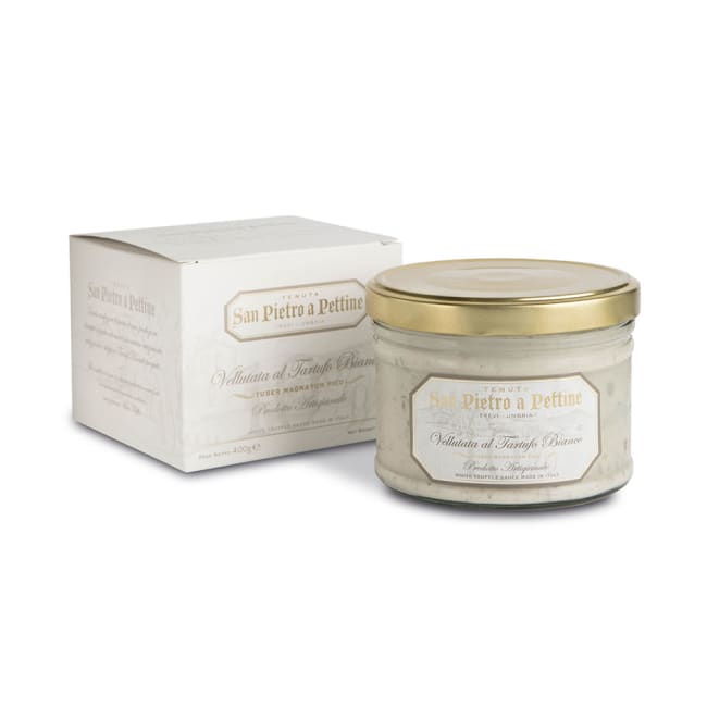 Hvit trøffelkrem m 10% hvite trøfler 90g, San Pietro a Pettine