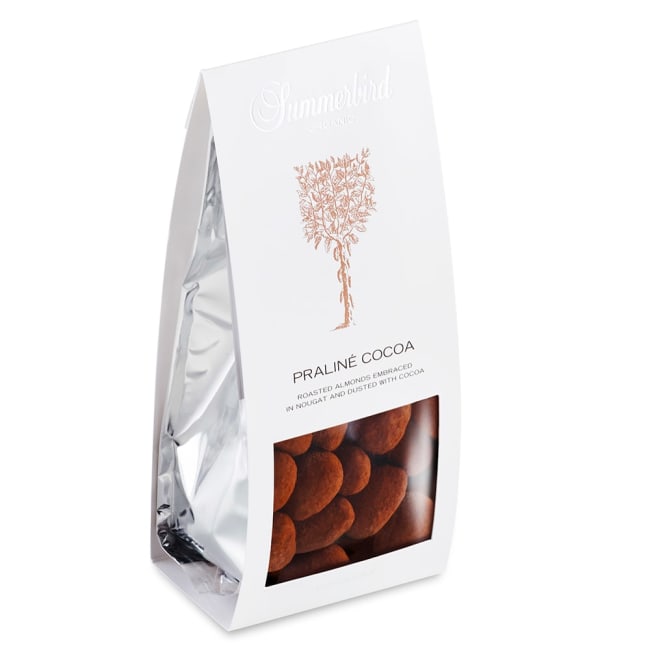 Praline Cocoa mandler 100g pose, Summerbird