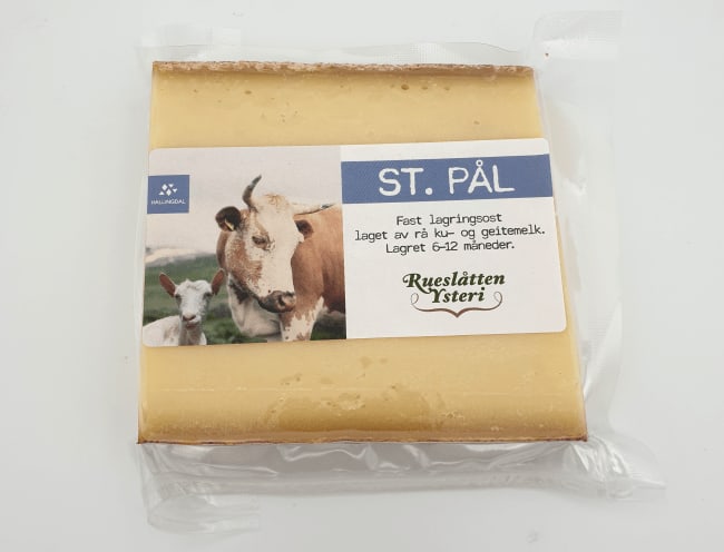 St. UTGÅTT Pål modnet 6-8 mnd ku-geitemelk 200g, Rueslåtten Ysteri