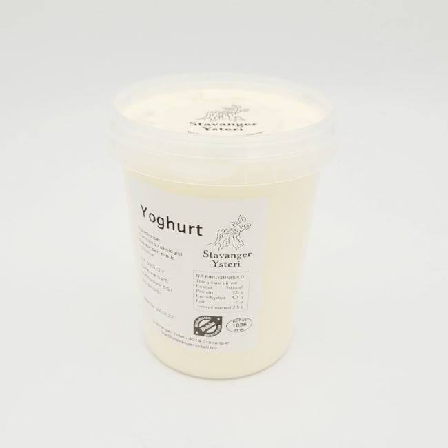 Yoghurt 500g økologisk, Stavanger Ysteri
