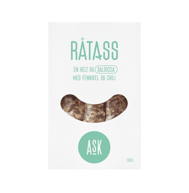 Råtass Salsiccia 300g - Salsicca med fennikel og flakchili, Ask