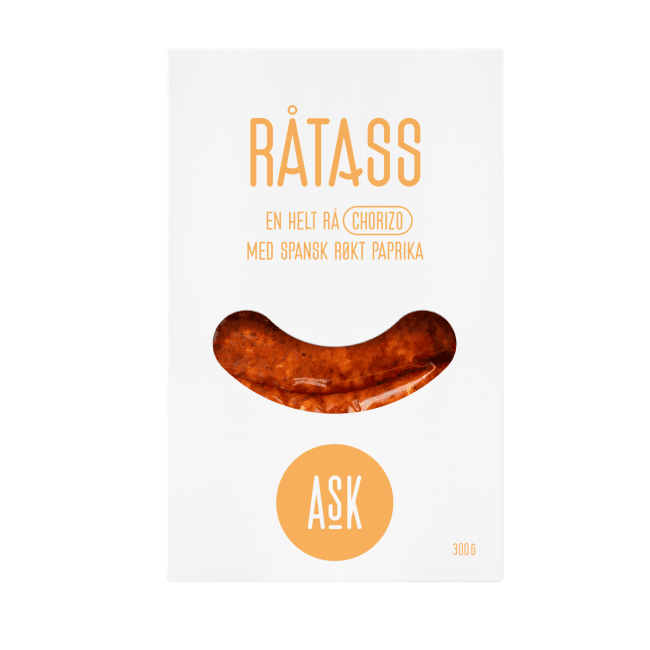 Råtass Chorizo 300g - Fersk Choritzo med spansk røykt paprika, Ask