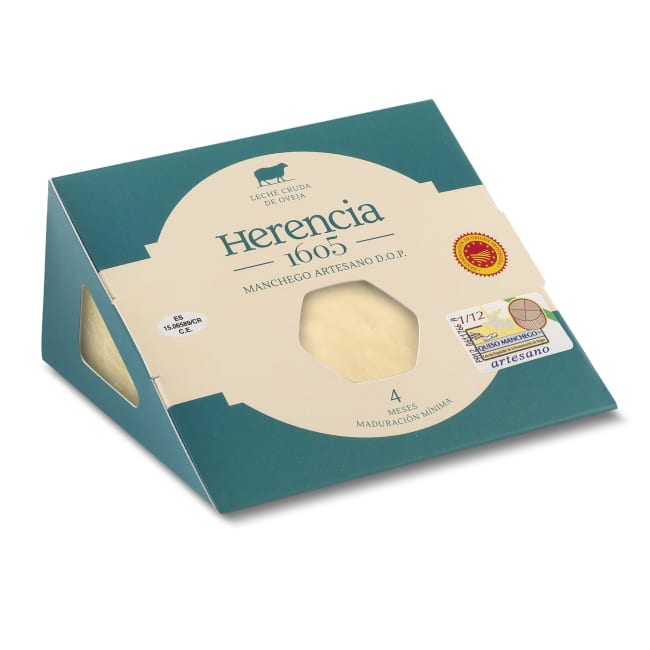 UTGÅTT Manchego 1605 DOP Upasteurisert 4-6 mnd 250g, Vegajardin