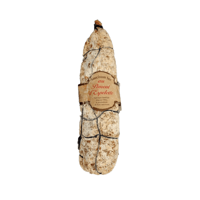 Saucisson sec long épais med Piment d’Espelette (ca 1,1 kg), Maison Chillet