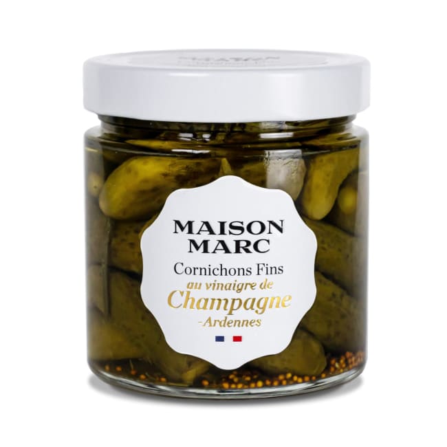 Cornichons fine 210g med Champagne Ardennes vinegar, Maison Marc