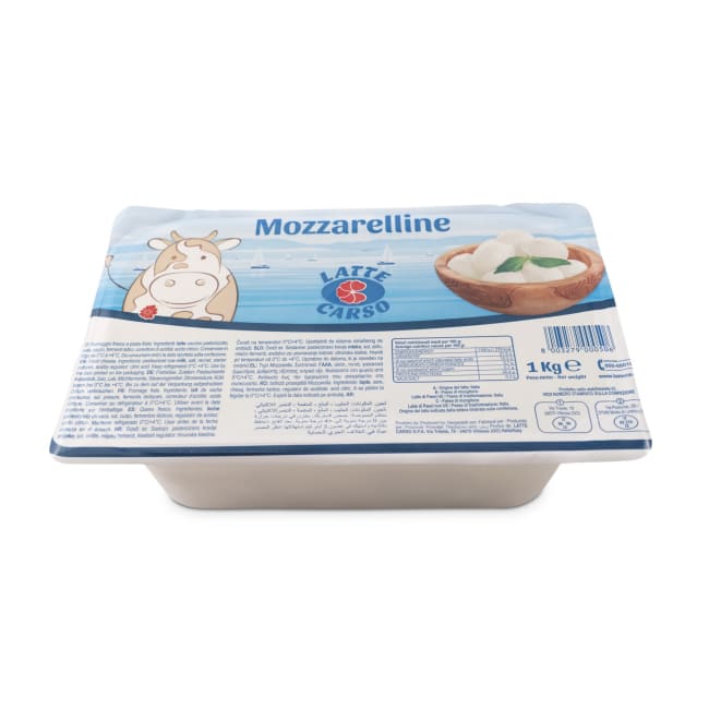 Mozzarella cow cherries 1kg, Latte Carso