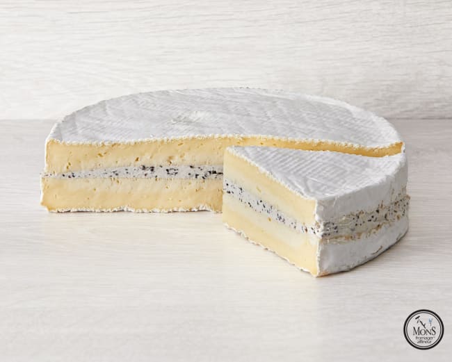 Brie de Normandie Les Truffiers (trøffel) 1,2kg, Mons