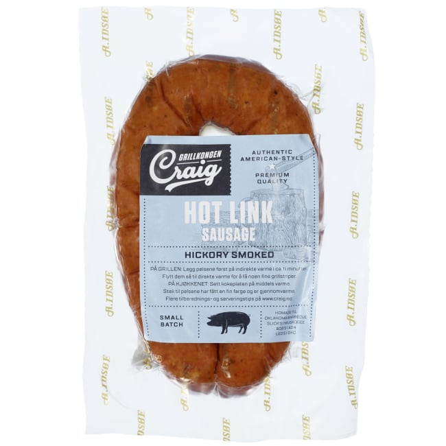 Hot Link Sausage 250g, Craig