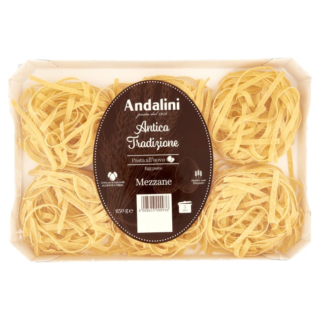 Tagliatelle Mezzane med egg 250g, Andalini