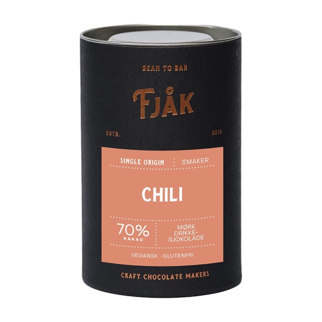 Drikkesjokolade 220g Chili, Fjåk