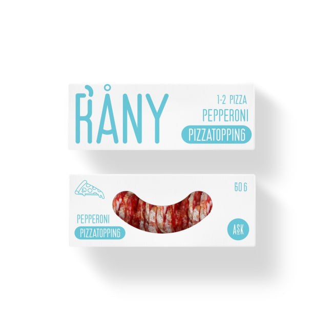 UTGÅTT Råny skivet pizzatopping 60g, Ask (utgår)