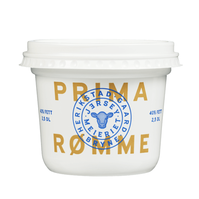 Prima Rømme 40% 2,5dl, Jerseymeieriet