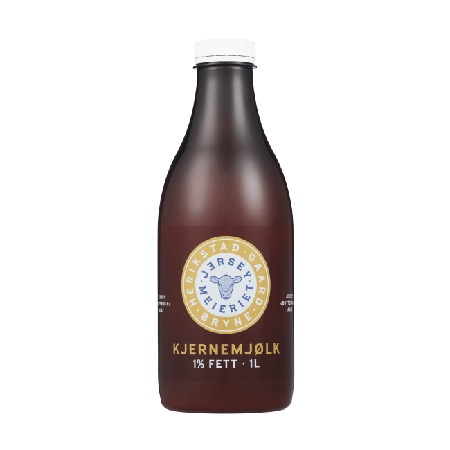 UTGÅTT Buttermilk (Kjernemelk) 1 liter, Jerseymeieriet