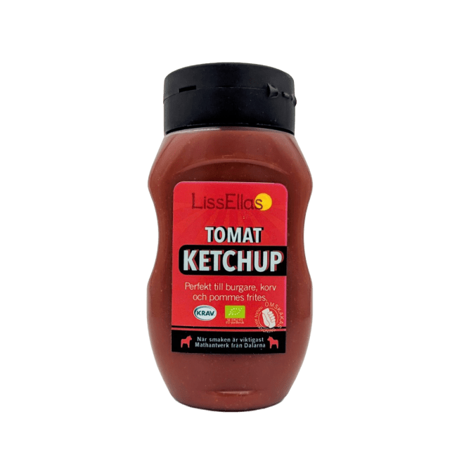Tomatketchup 350g plastflaske økologisk KRAV, LissEllas