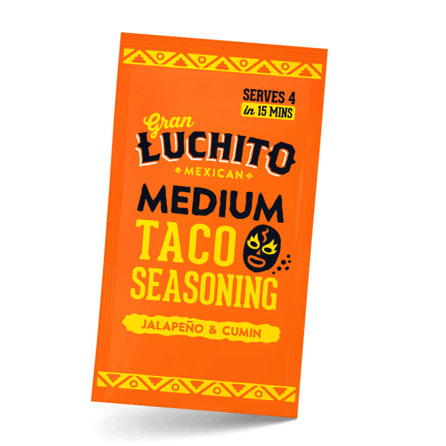 Medium Taco Seasoning 28g, Gran Luchito