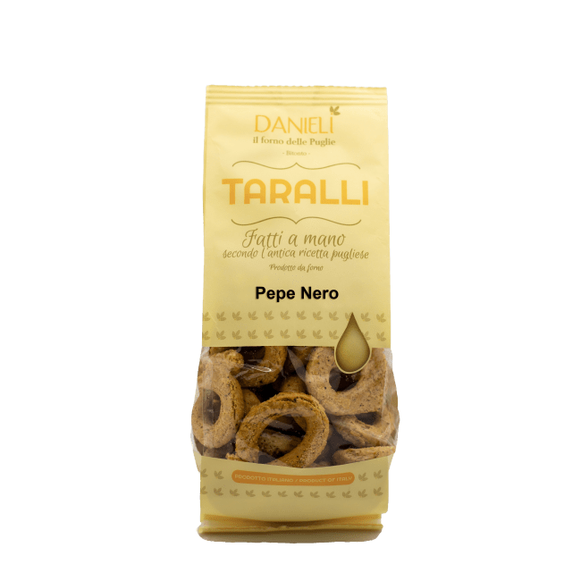 Taralli al Pepe Nero 240g, Danieli