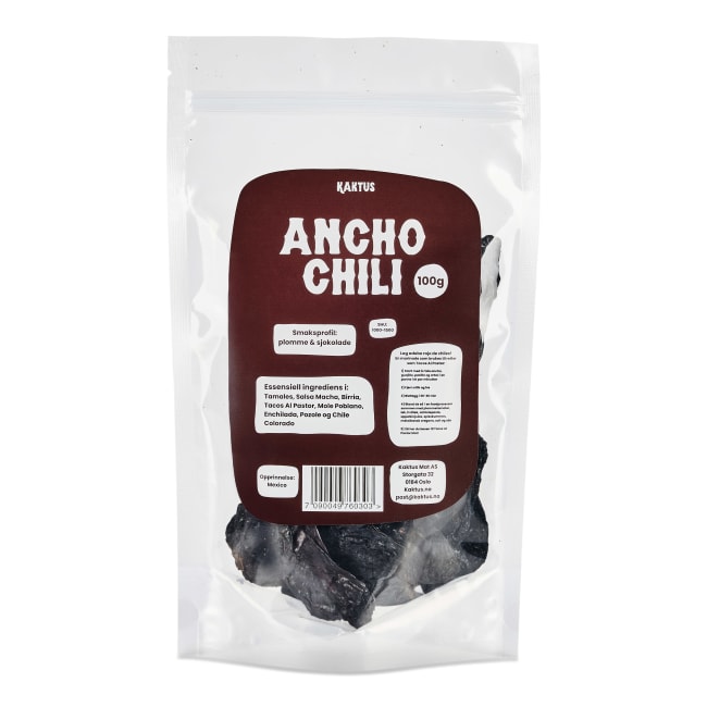 Dried Chili Ancho 100g, Kaktus